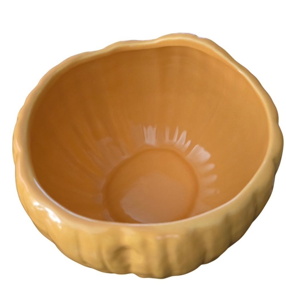 Williams Sonoma Pumpkin Tureen Lidded Serving Bowl Orange Ceramic Fall Harvest - Picture 7 of 11